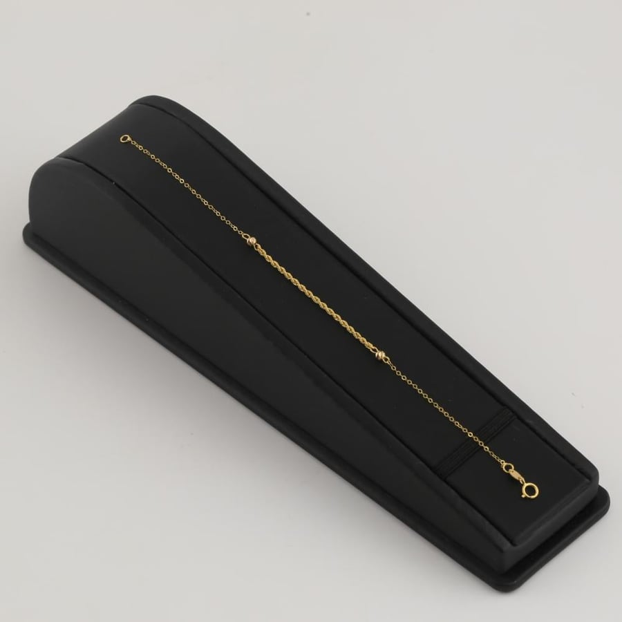 Gold set with laser-engraved ball parts - 21 karat