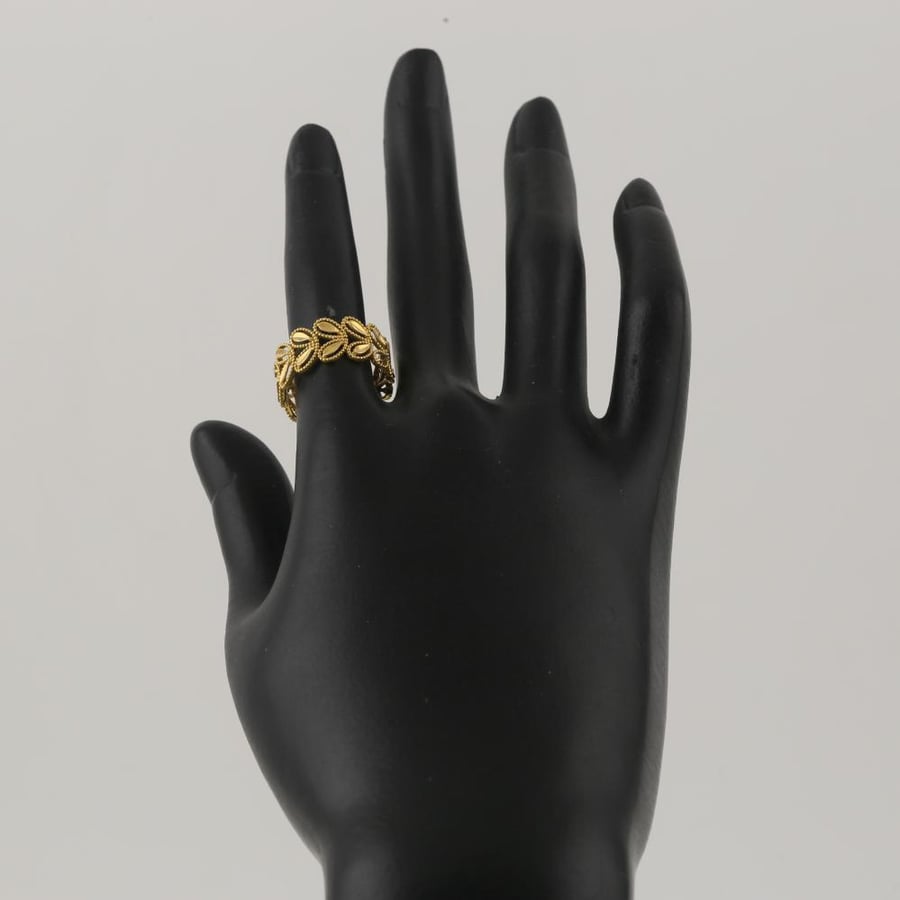 Gold ring olive branch - 21 karat