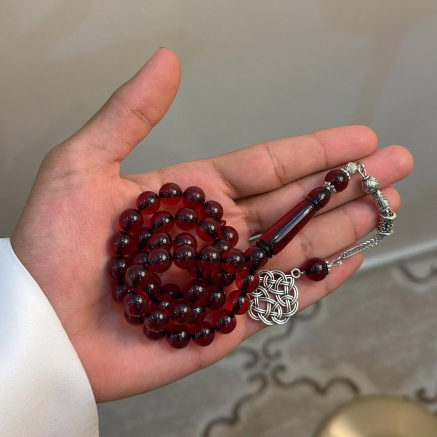 سبحة طربزونة -عنابي