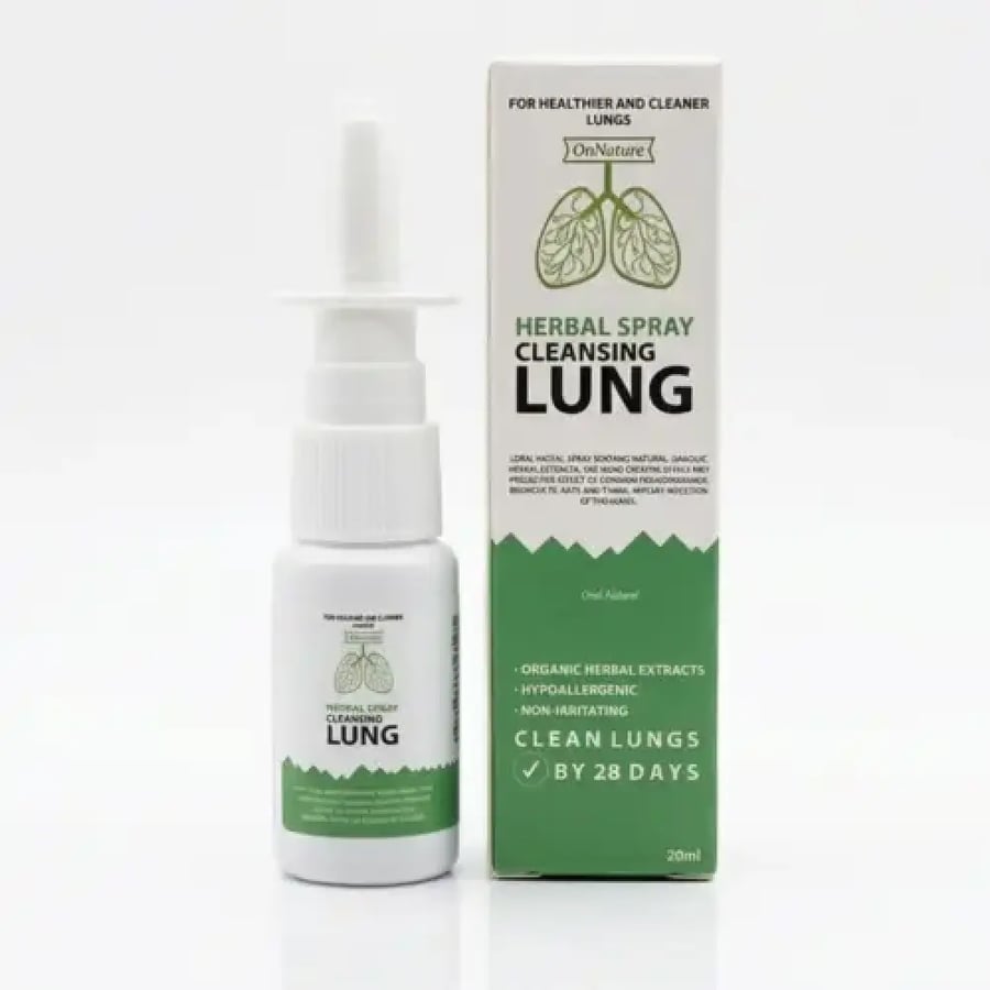 بخاخ تنظيف الرئتين بالأعشاب الطبيعية – Herbal Spray Cleansing Lung