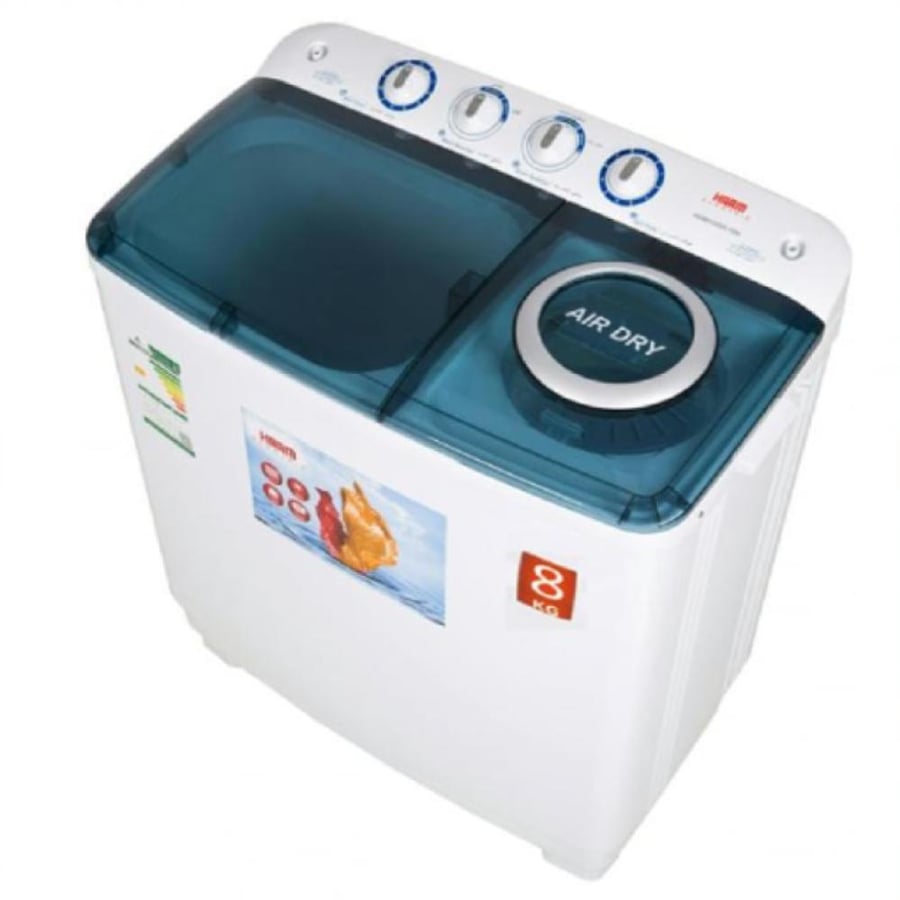 غساله هام حوضين 8 كيلو أبيض HWM8000-25N