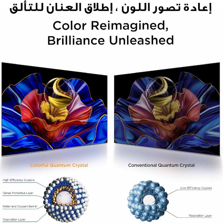 شاشة,ماركة تي سي ال , 75 بوصة,فوركيه,كيولد,نظام جوجل تي في , الموديل 75P71K