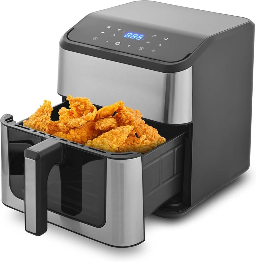 قلاية هوائية , ماركة جانو , 8 لتر , 1500 واط , ديجتال , jn04504