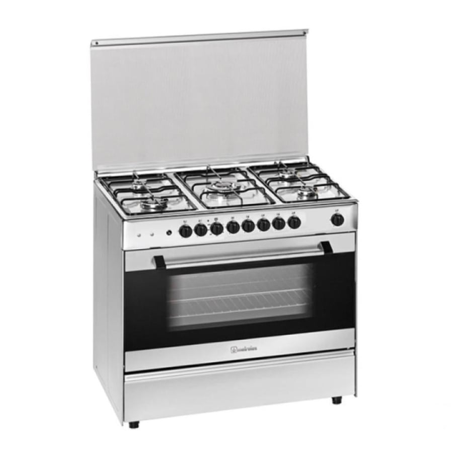 ميرلس فرن غاز - 5 عيون - 90×60 سم - ستيل - G900X