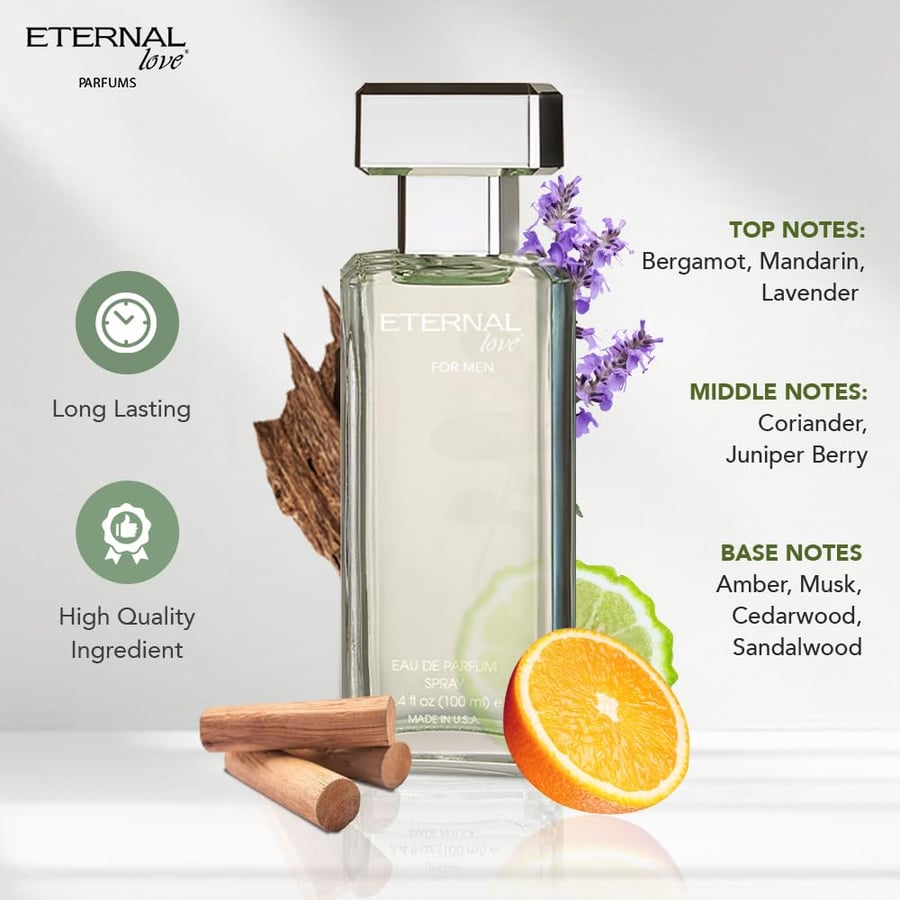 عطر اتيرنال لوف الرصاصي او دو برفيوم 100 مل