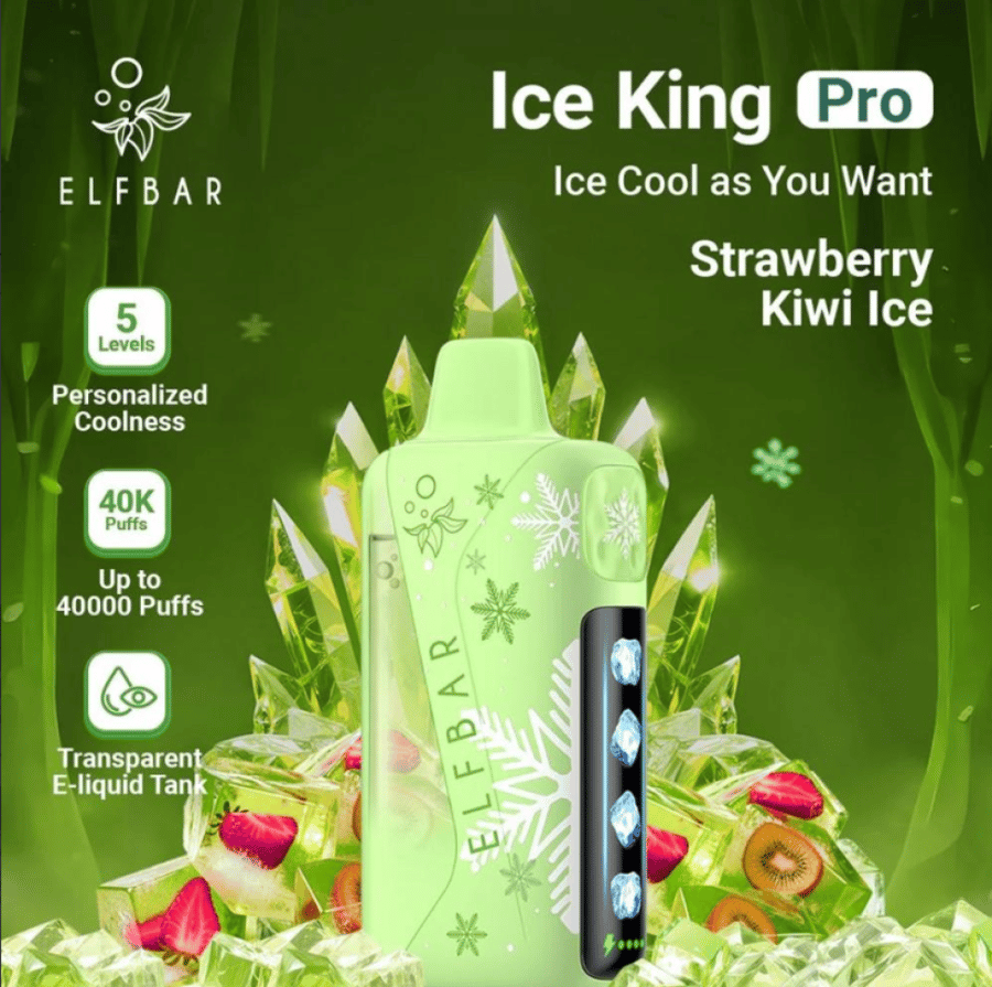 ELF BAR الف بار فرولة وكيوي مثلج  40 الف سحبة