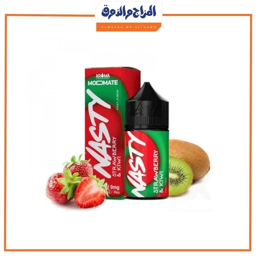 نكهة فيب ناستي كيوي فراولة 60ملي Strawberry Kiwi Nasty 60ml 3mg