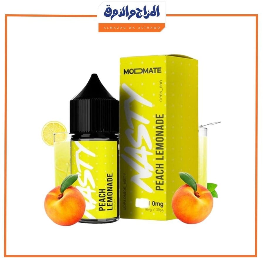 ناستي خوخ ليمون سولت نيكوتين NASTY Peach Lemonade salt 30ml