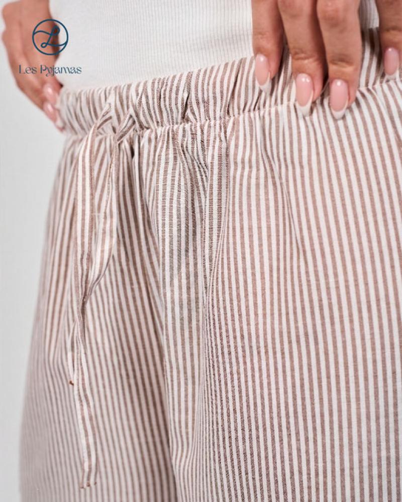 Beige striped pants