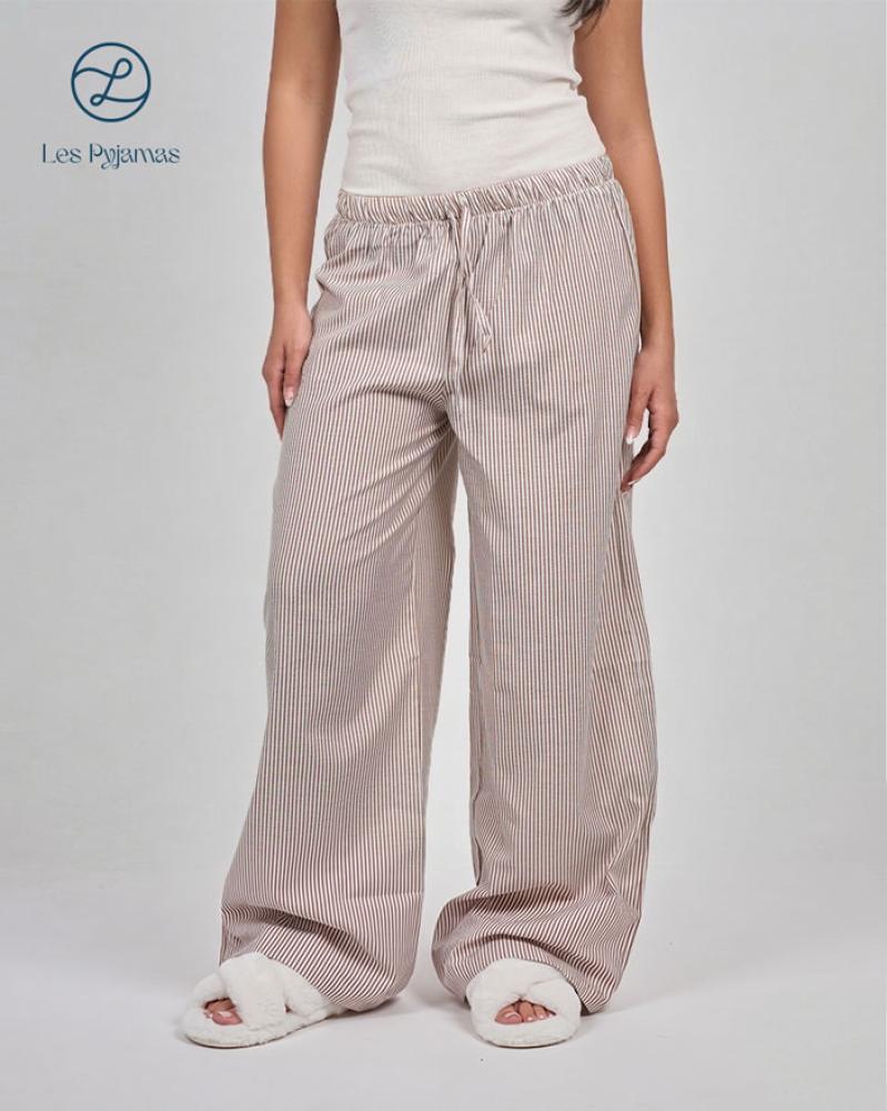 Beige striped pants