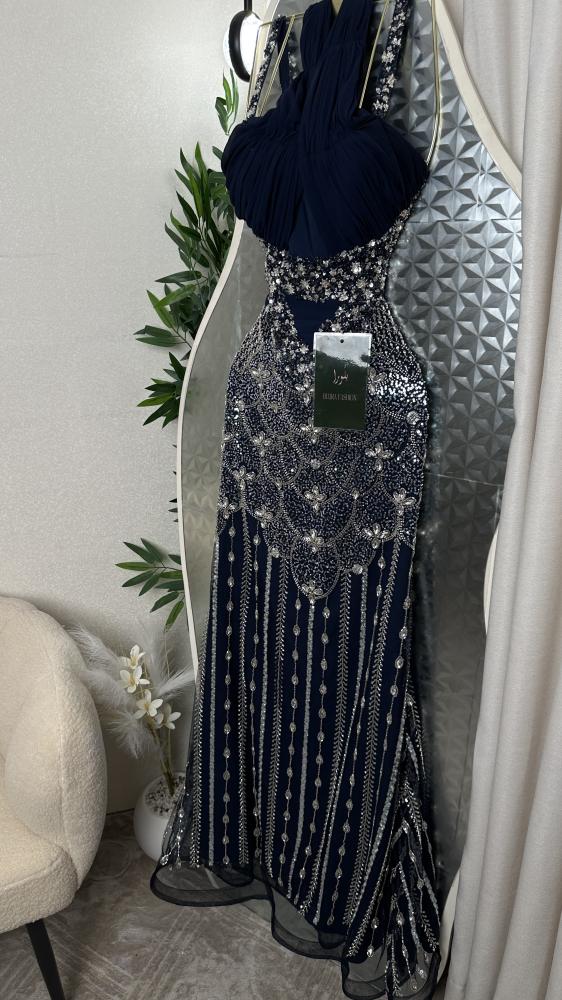 فستان سهره خرز وكرستال بطانه باربي