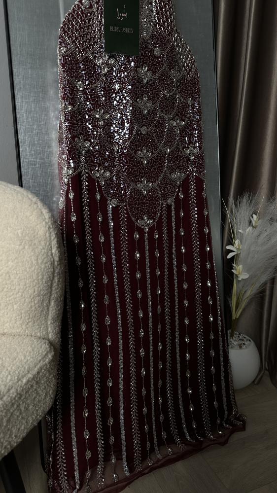 فستان سهره تل خرز بطانه باربي