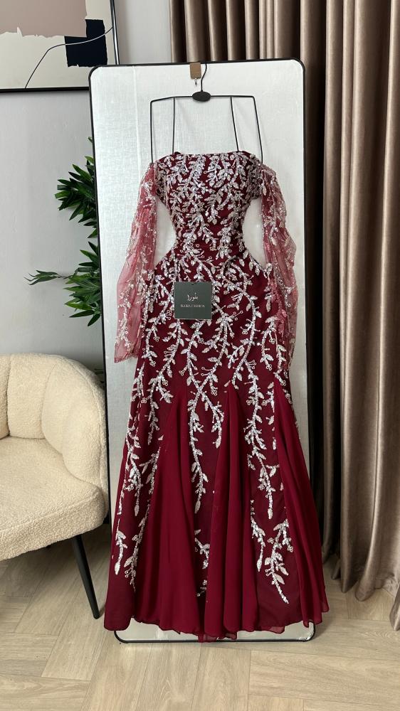 فستان سهره تل خرز ترتر  بطانه باربي