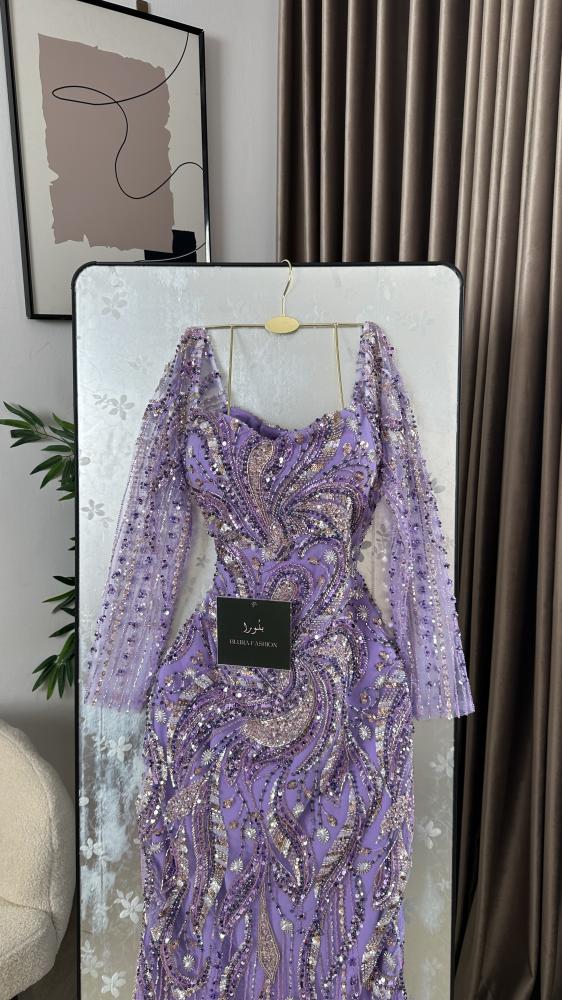 فستان سهره تل خرز ولول بطانه باربي