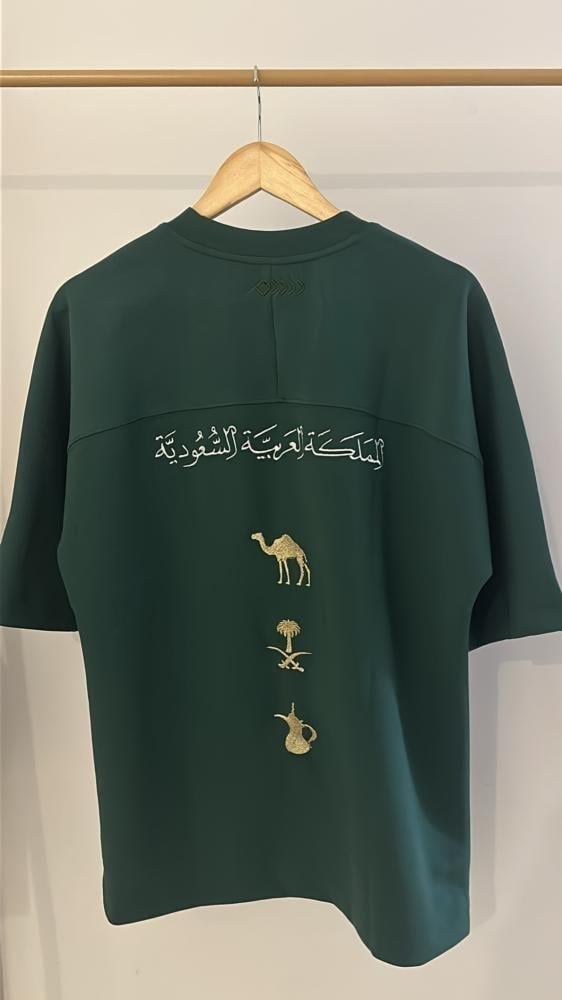 تيشيرت السعوديه بتصميم تراثي