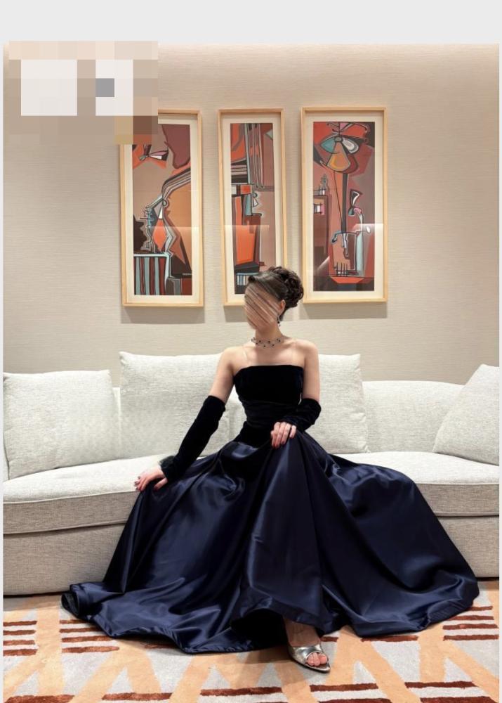 Elegant Black Evening Dress - فستان سهرة أسود أنيق