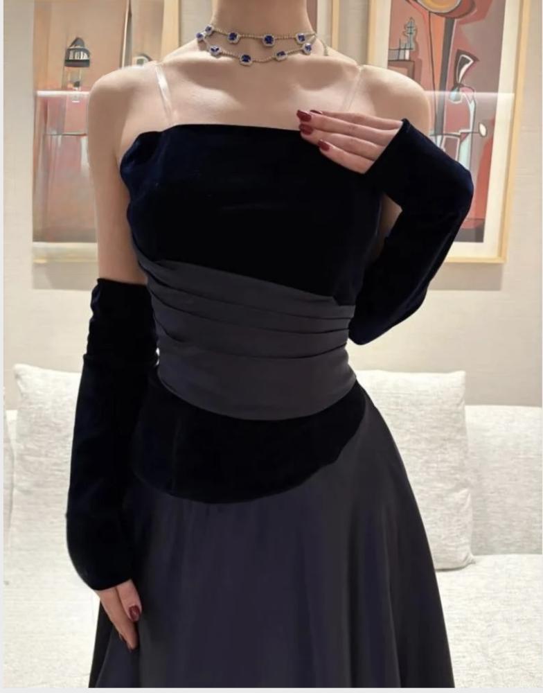 Elegant Black Evening Dress - فستان سهرة أسود أنيق