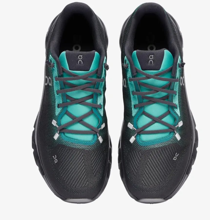 ON Running Brand Ivory Black/Teal Blue