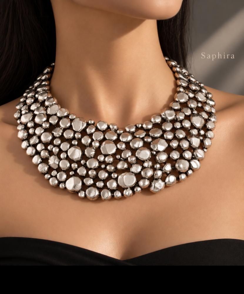 Sculptural Statement Necklace