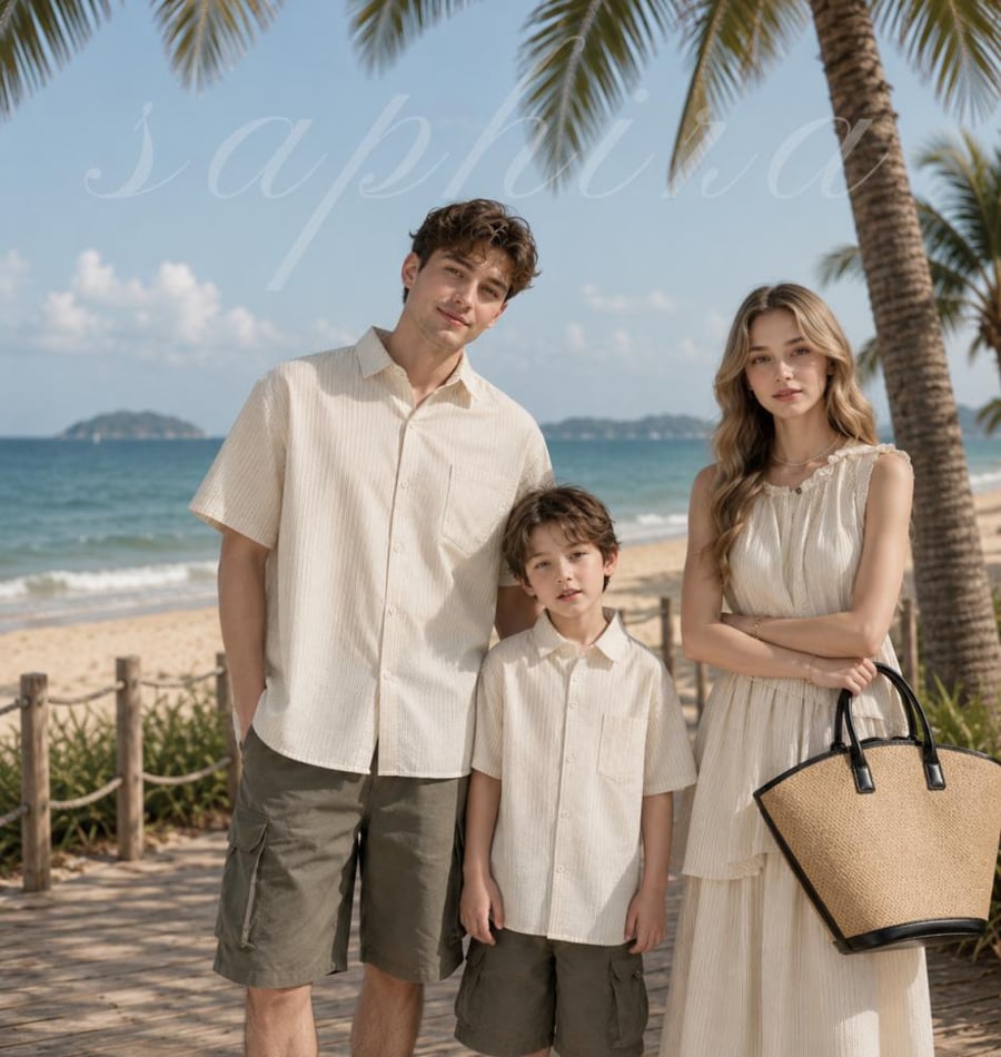 Men/Boys Beach set shirt and short