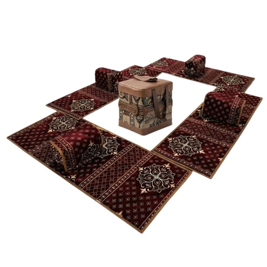 مدات تراثية + 4 تكايات + شنطة