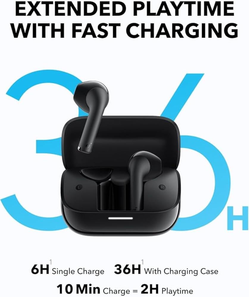 Soundcore K20i Bluetooth headphones from Anker – pure sound, long-lasting battery, comfortable for daily use - Sky