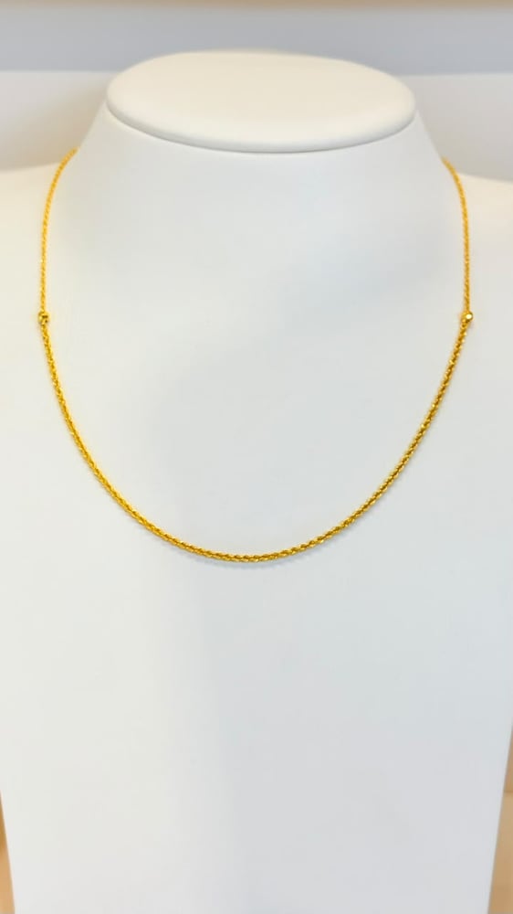 عقد ذهب Rope chain 21k