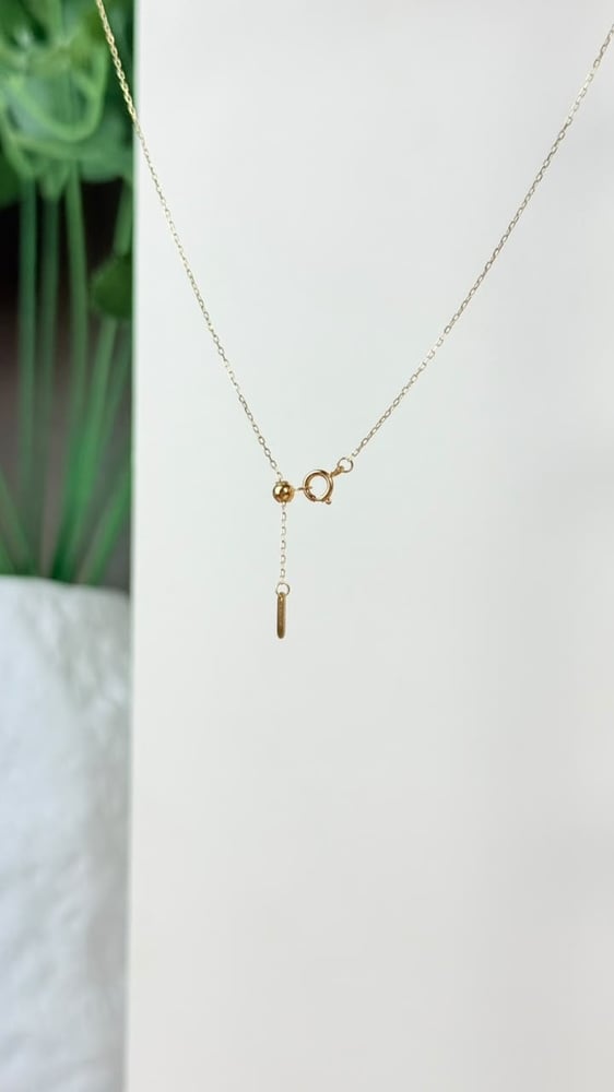 عقد ذهب مع لؤلؤ زراعي18k