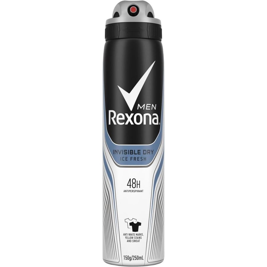 Rexona Invisible Dry Ice Fresh Men Deodorant Spray 250ml