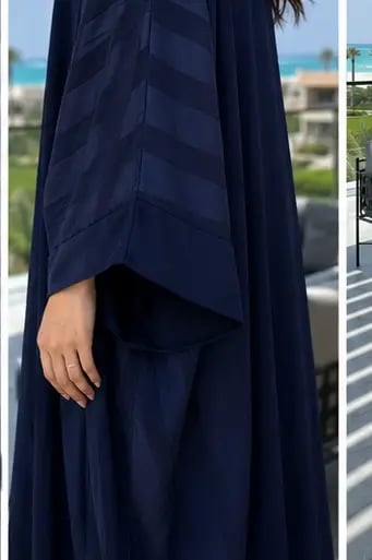 عباية فيرتيكال | Vertical Stripes Abaya