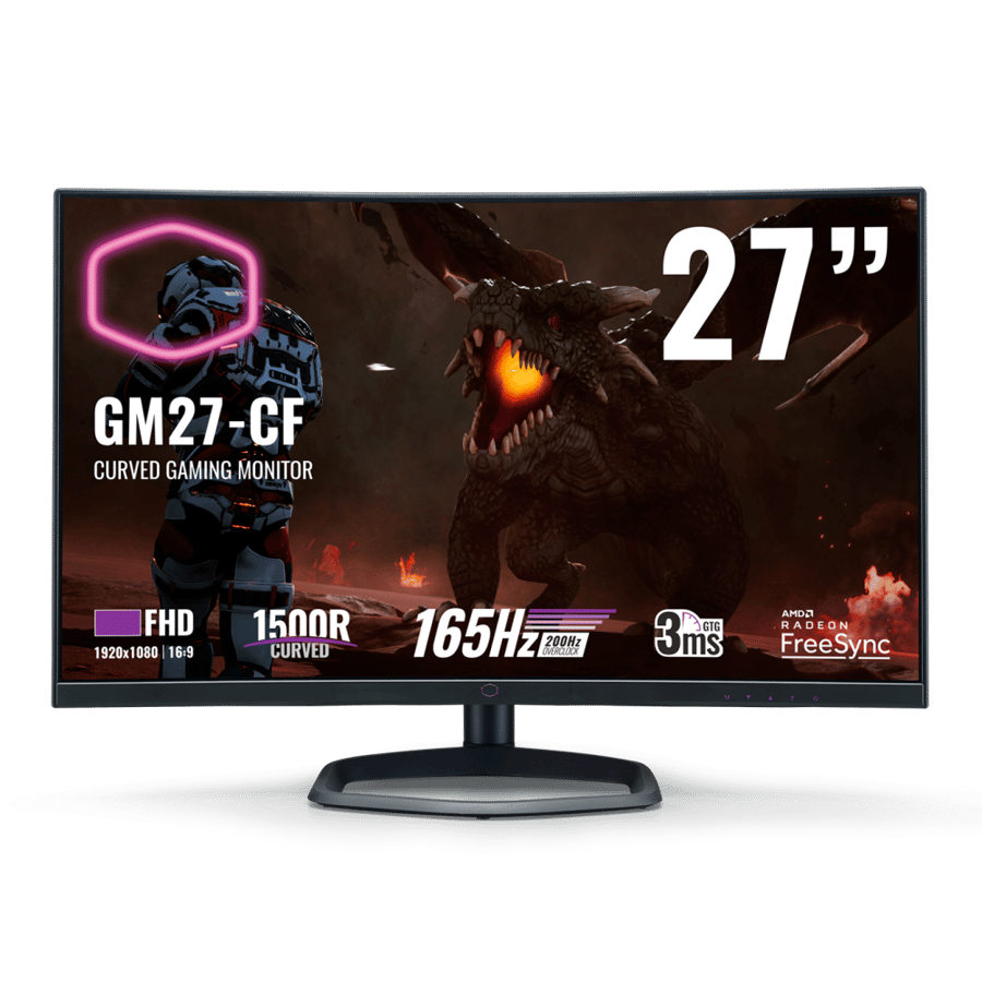 شاشة Cooler Master GM27CF FHD -165Hz-  Carve