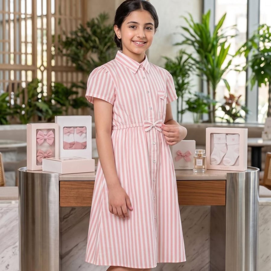 Pink "Candy Stripe" Dress 2
