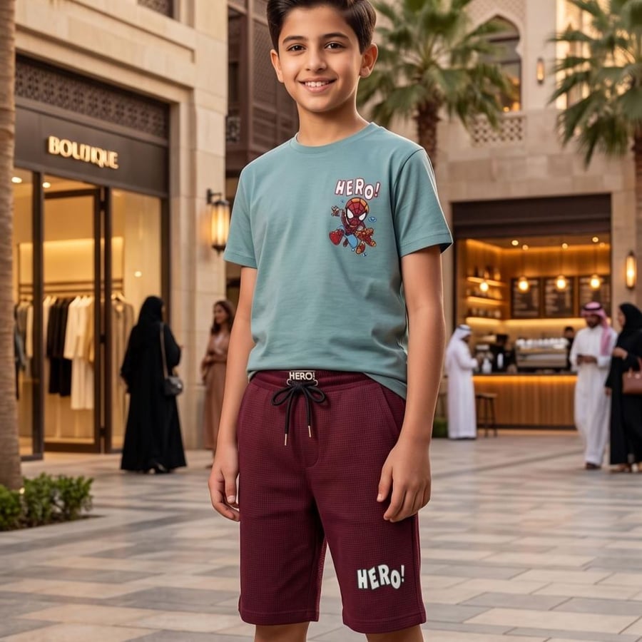 طقم "البطل الصغير" الكاجوال