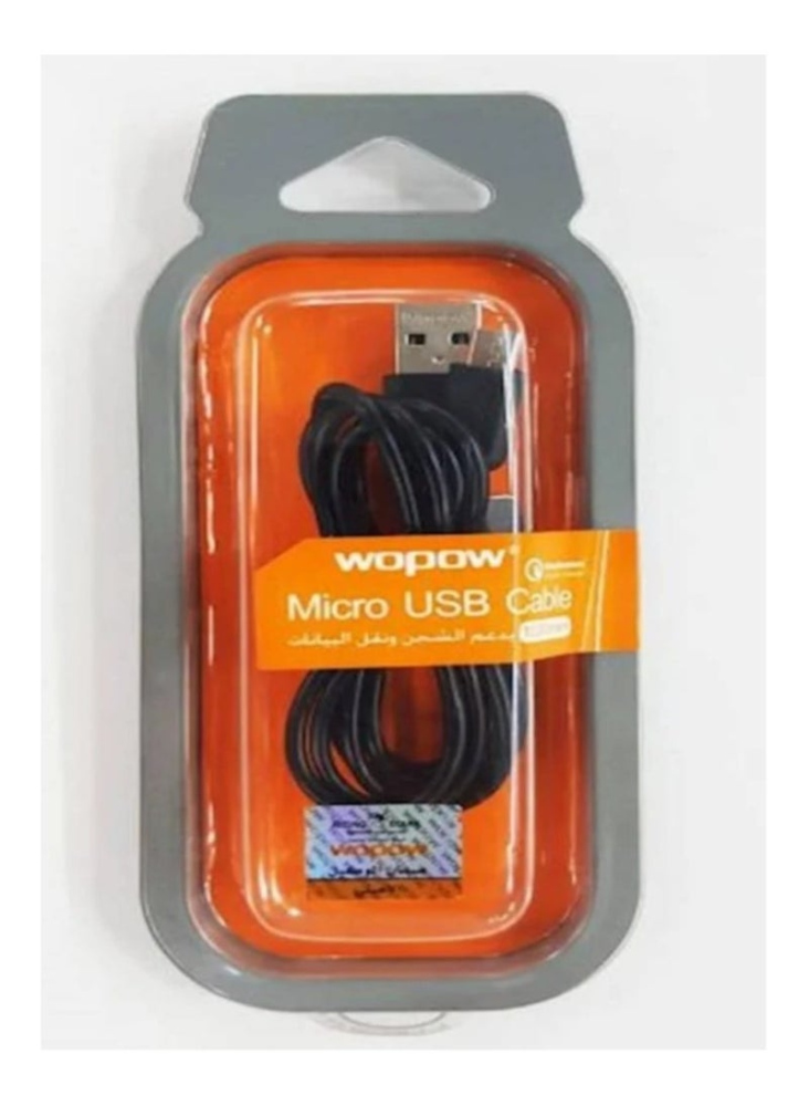 wopow MICRO USB CABLE 2M - الخلية الذكية