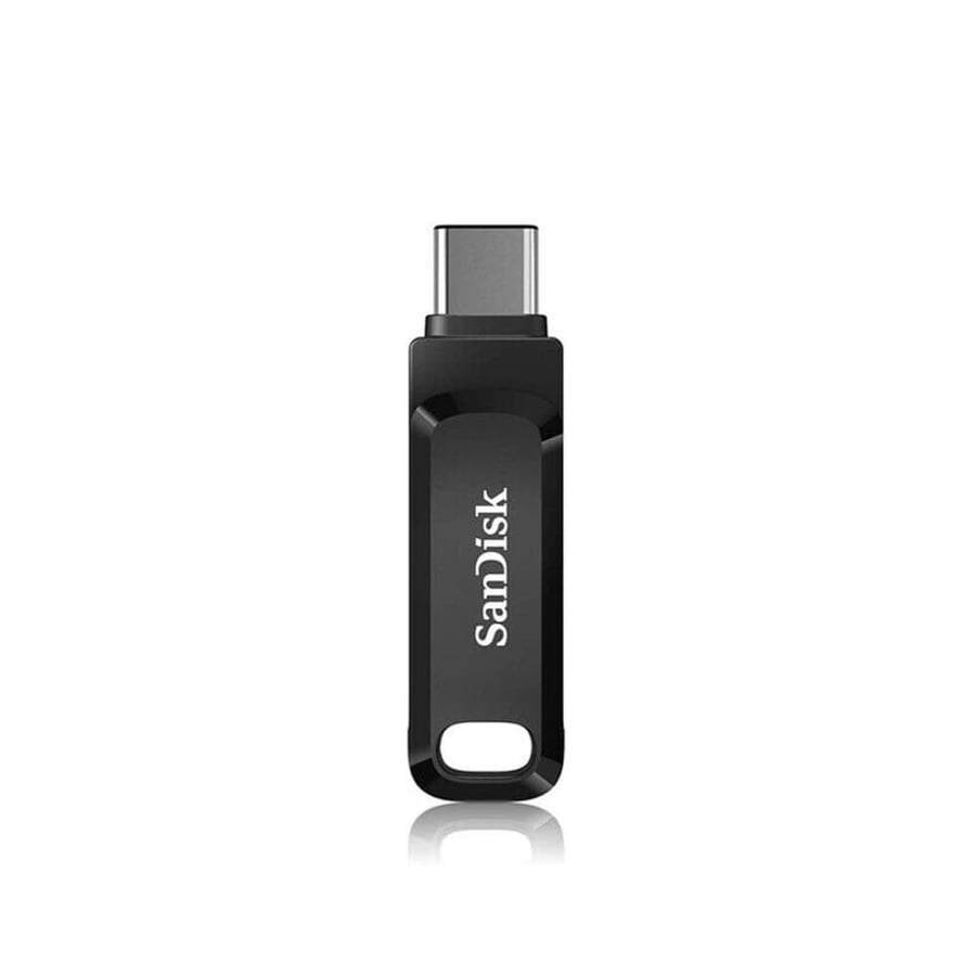 فلاش ميموري سانديسك Ultra Dual Drive Go سعة 256 جيجا USB-C وUSB-A بسرعة 150MB/s – أسود