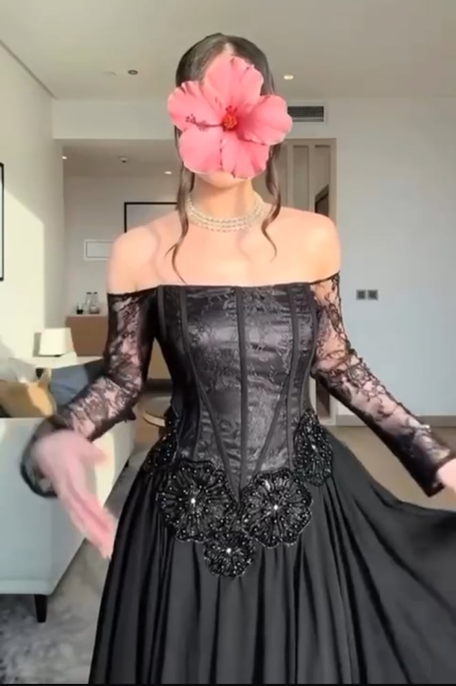 فستان سهره ابيض و اسود