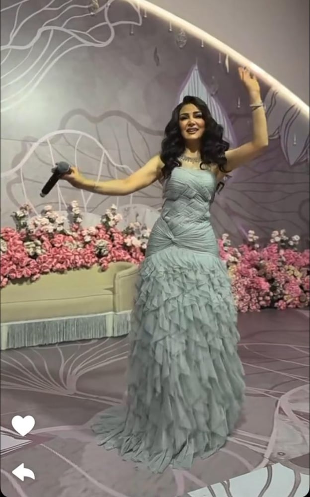 فستان سهره رمادي