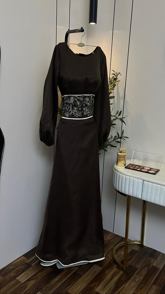 فستان سهره بني