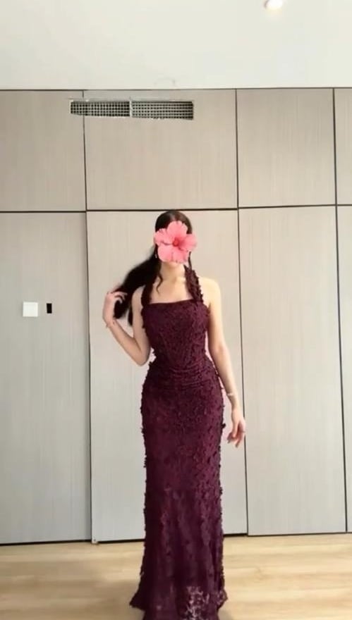 فستان سهره برغندي
