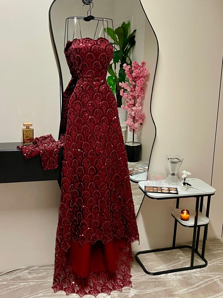فستان سهره احمر