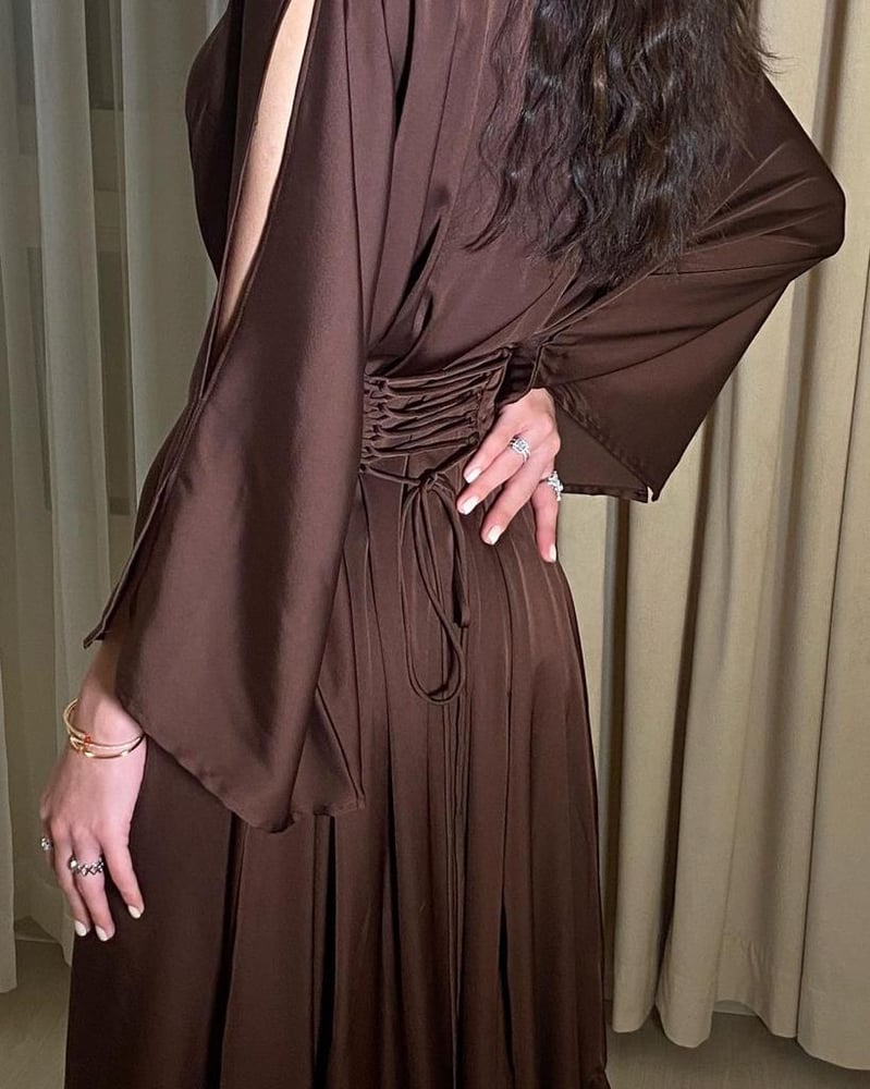 فستان سهره بني