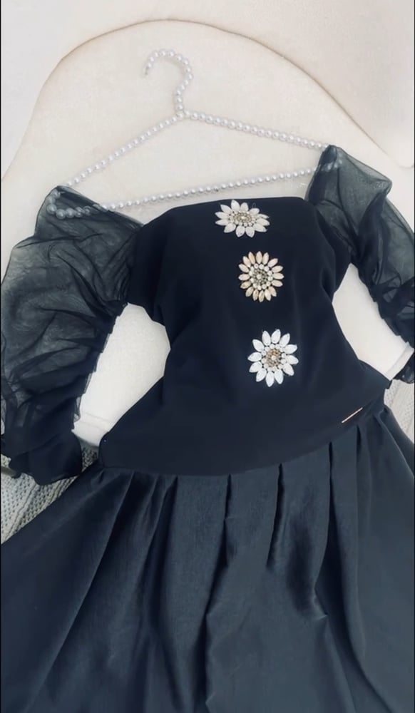 فستان سهره اسود ملكي