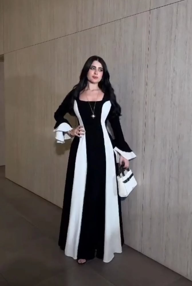 فستان سهرة أسود طويل للمناسبات والأعراس متجر مولين