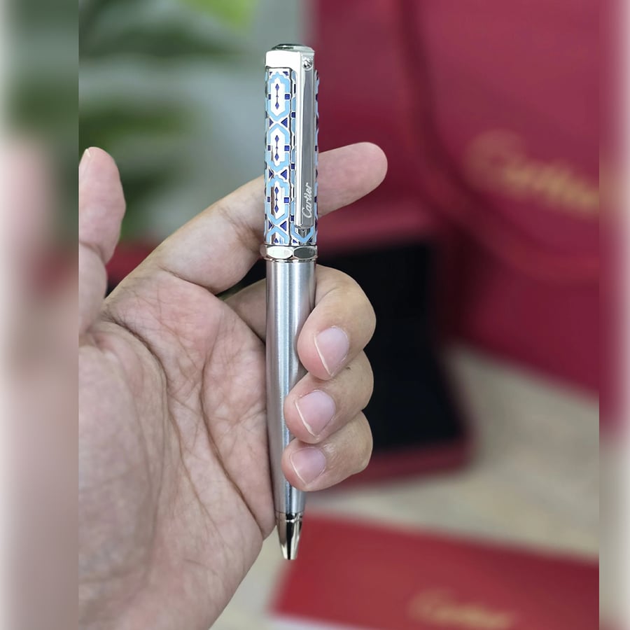 قلم سانتوس دي كارتير – أزرق ناعم