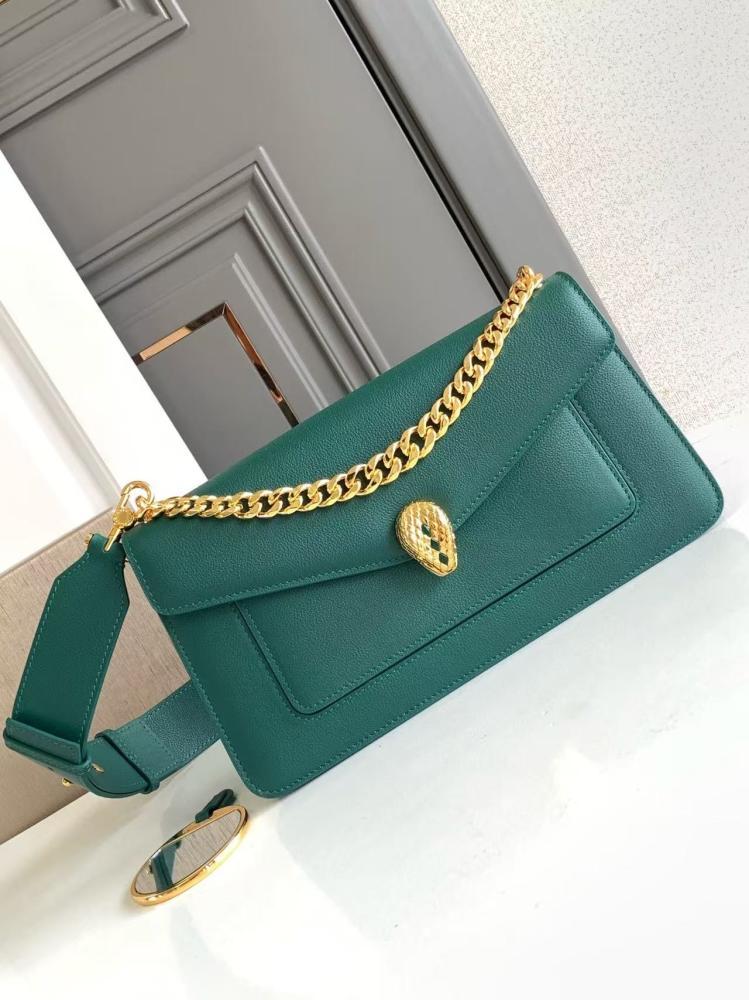شنطة بولغاري SERPENTI EAST-WEST MAXI CHAIN مقاس 28cm