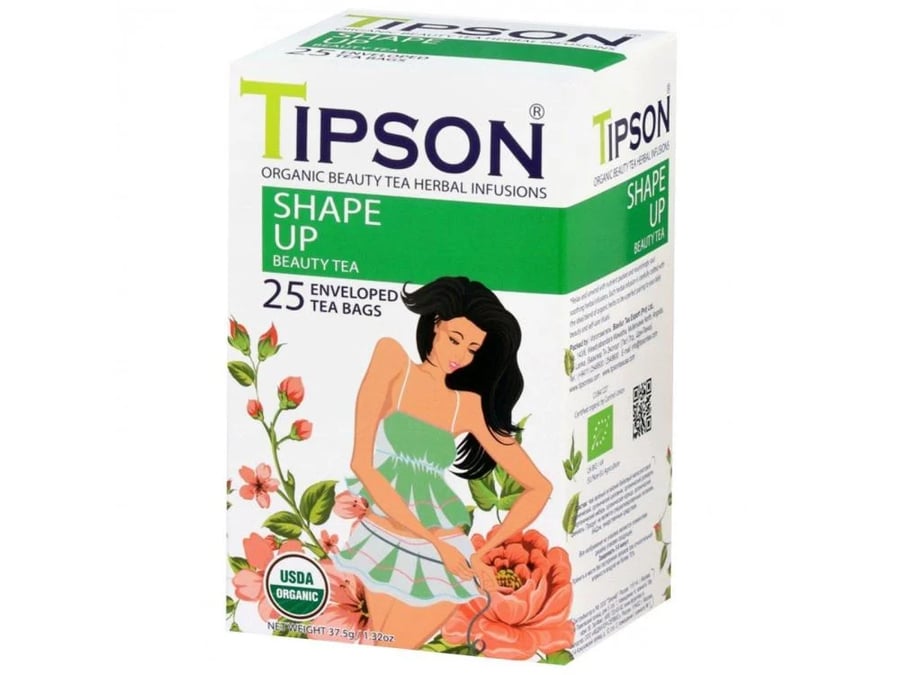 تيبسون شيب آب شاي أعشاب عضوي لانقاص الوزن 25 مغلف-4pcs