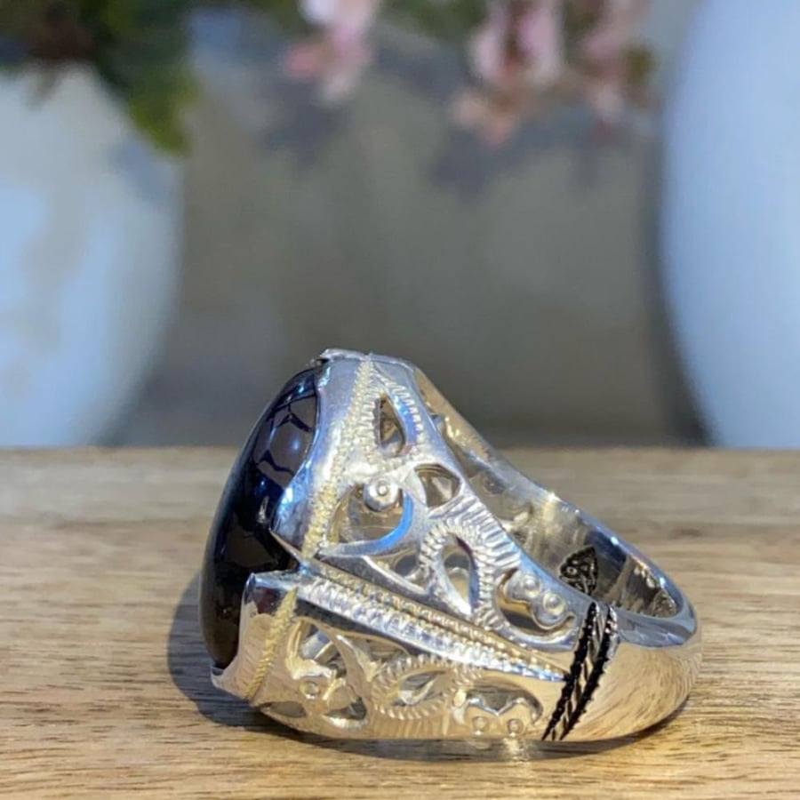 Tiger leather ring