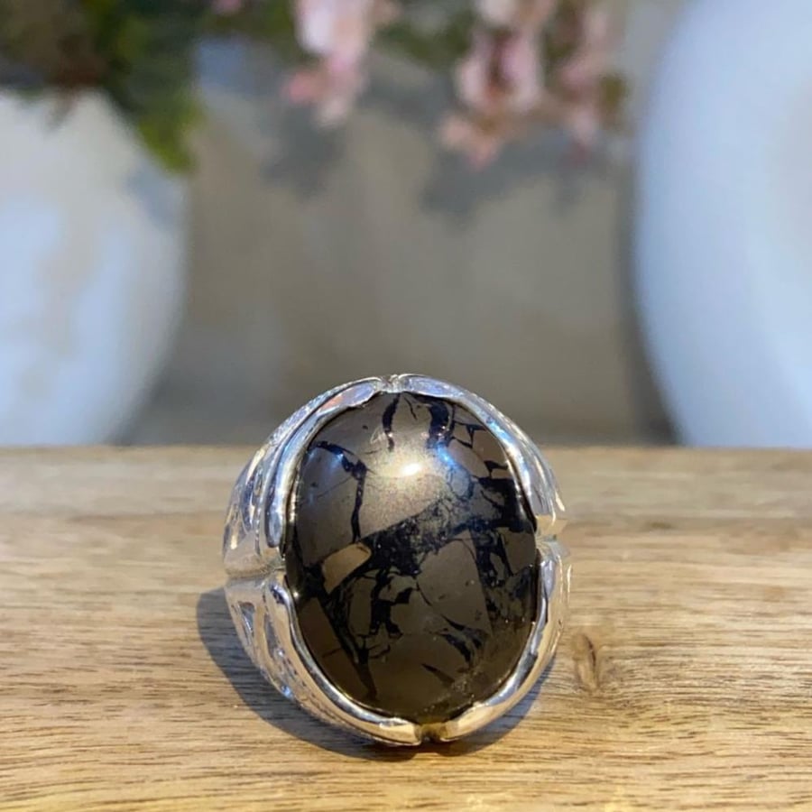 Tiger leather ring