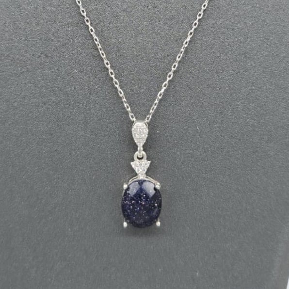 طقم حجر النجوم – فضة 925 مطلية بالروديوم