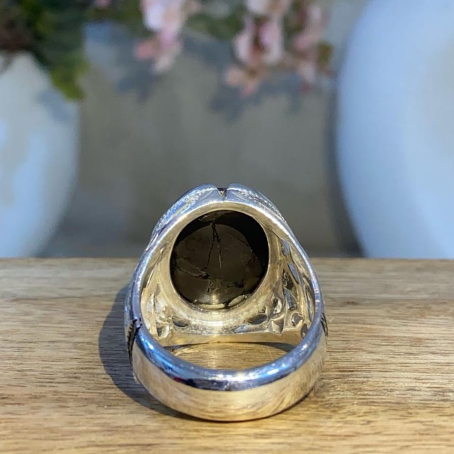 Tiger leather ring